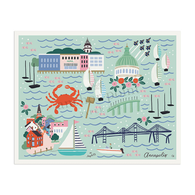 Annapolis "Naptown" Digital Download Art Print