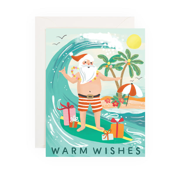 Surfing Santa - Anchor Point Paper Co.