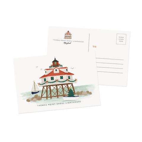 Maryland's Thomas Point Shoal lighthouse Postcard