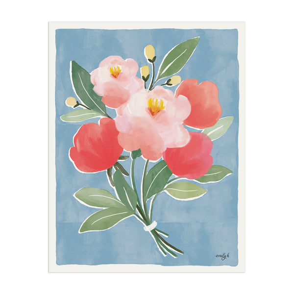 Blue Flower Bunch - Anchor Point Paper Co.
