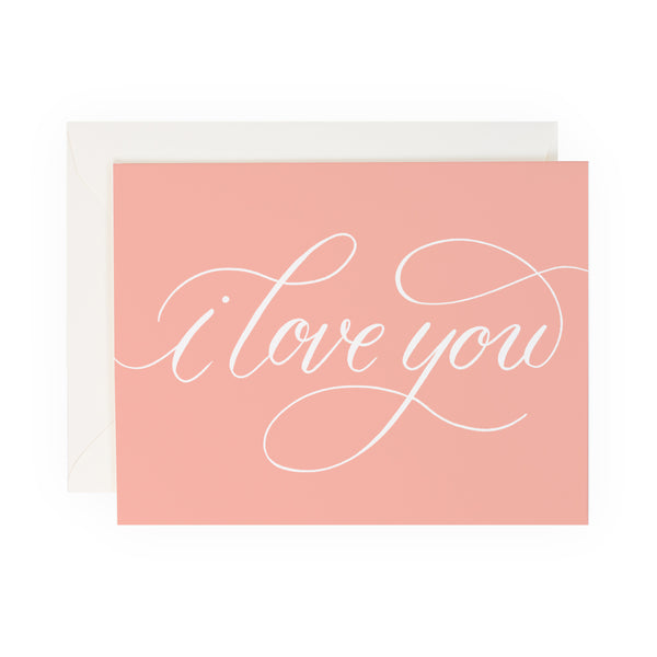 I love You Script – Anchor Point Paper Co.