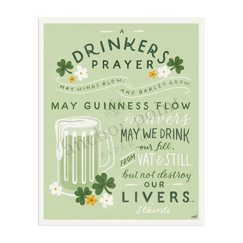 Drinkers Prayer Digital Download Art Print