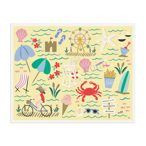 Beach Digital Download Art Print