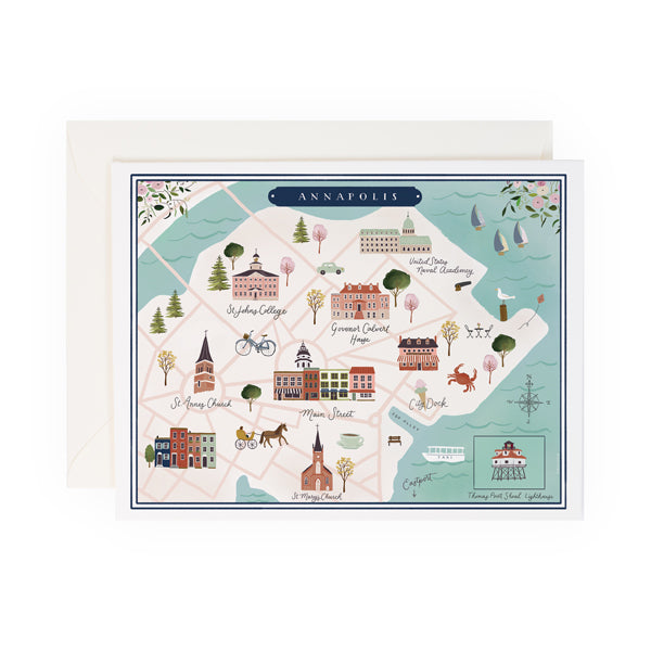 Annapolis Map - Anchor Point Paper Co.