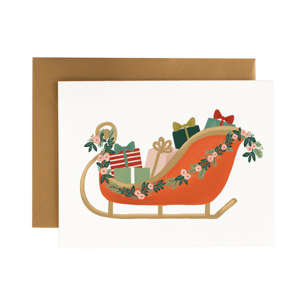 Christmas Sleigh - Anchor Point Paper Co.