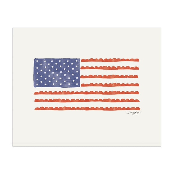 American Flag Print - Anchor Point Paper Co.