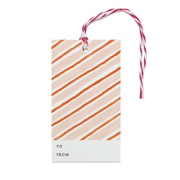 Candy Cane Stripes Gift Tag - Anchor Point Paper Co.