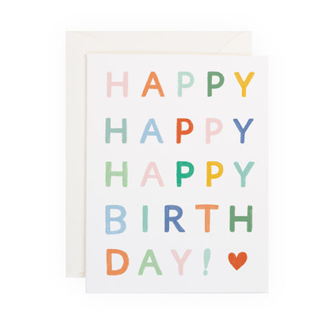 Colorful Happy Birthday - Anchor Point Paper Co.