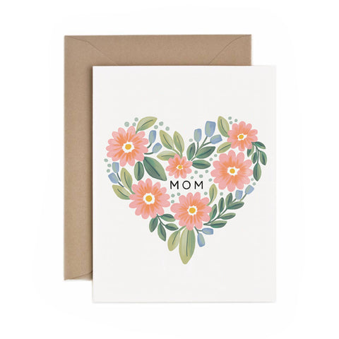 Mom Botanical Heart - Anchor Point Paper Co.