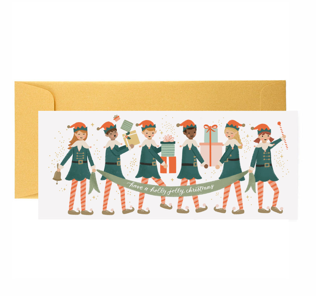 Holiday Elves Greeting Card