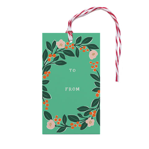 Holiday Greenery Gift Tag - Anchor Point Paper Co.