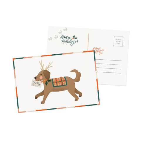 Holiday Dog Postcard - Anchor Point Paper Co.