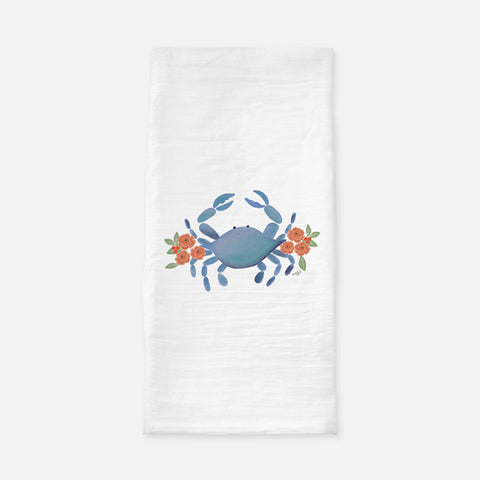 Blue Crab Tea Towel