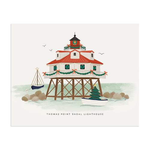 Thomas Point Shoal lighthouse Art Print