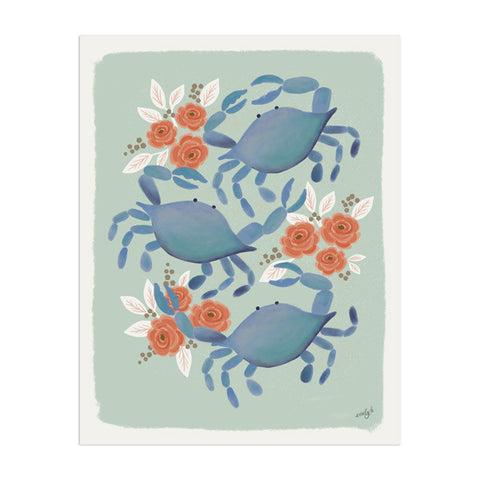 Blue Crab Trio - Anchor Point Paper Co.