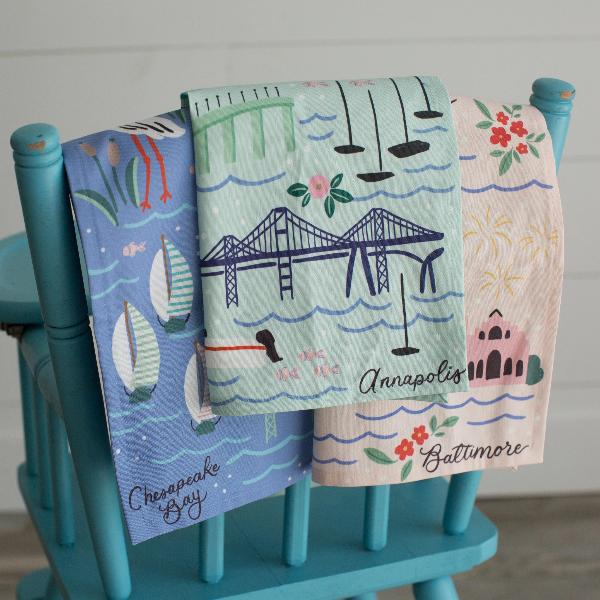 "Charm City" Tea Towel - Anchor Point Paper Co.