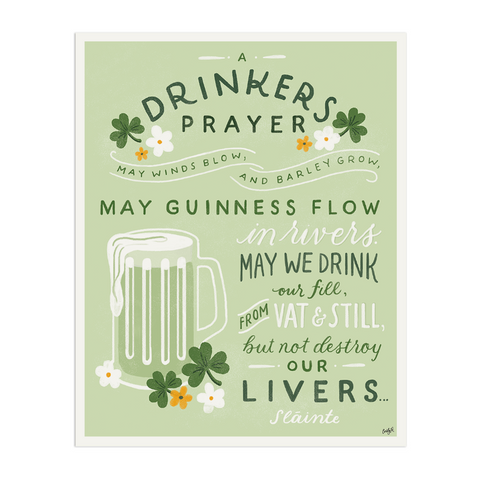 Drinkers Prayer Art Print - Anchor Point Paper Co.