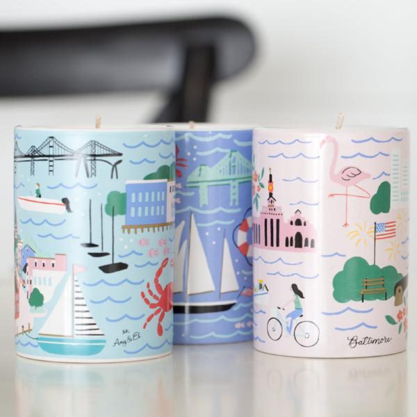 Annapolis "Naptown" Candle - Anchor Point Paper Co.