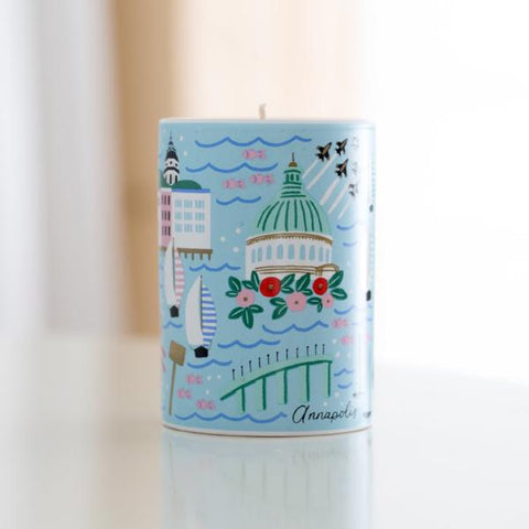 Annapolis "Naptown" Candle - Anchor Point Paper Co.