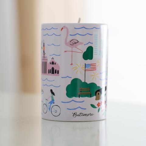 Baltimore "Charm City" Candle - Anchor Point Paper Co.