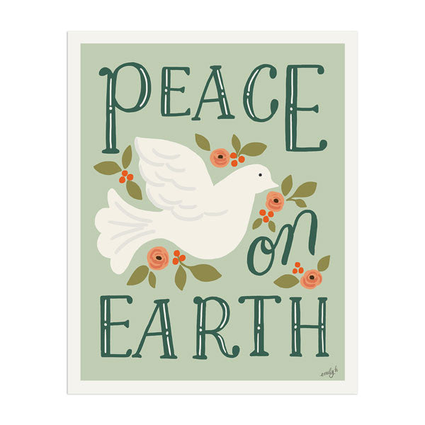 Peace On Earth Art Print - Anchor Point Paper Co.